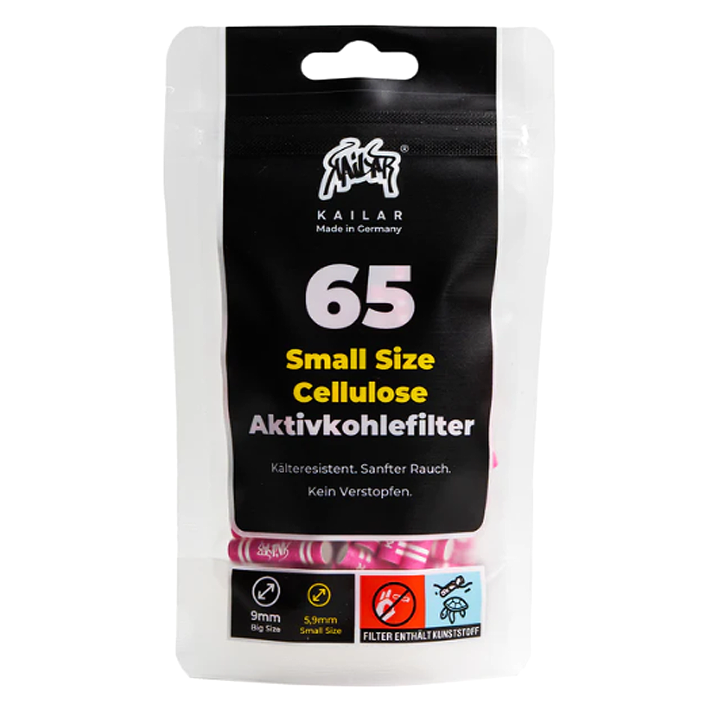 Kailar Cellulose Aktivkohlefilter 65 Stk. pink