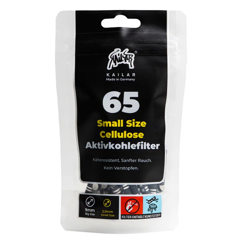 Kailar Cellulose Aktivkohlefilter 65 Stk. schwarz