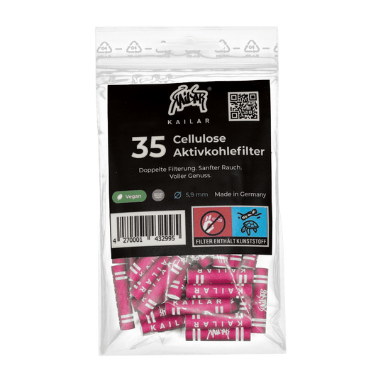 Kailar Cellulose Aktivkohlefilter 35 Stk. Pink