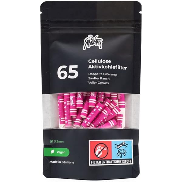 Kailar Cellulose Aktivkohlefilter 65 Stk. Pink
