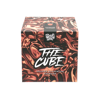Best Buds The Cube Aluminium Grinder Silber 4-teilig 50mm orange