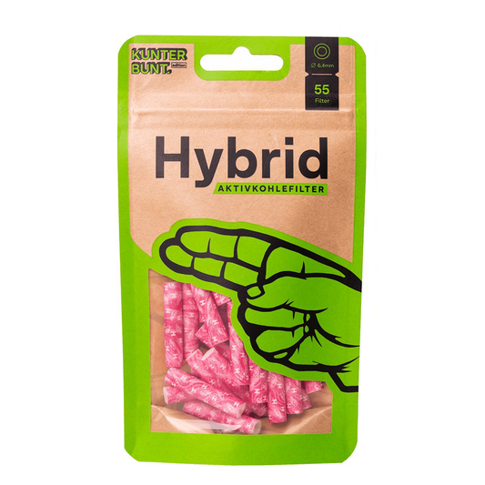 Hybrid Aktivkohlefilter 55 Stk. pink