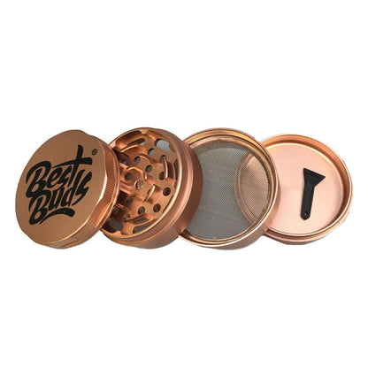 Best Buds Mighty Aluminium Grinder Black 4-teilig 60mm bronze