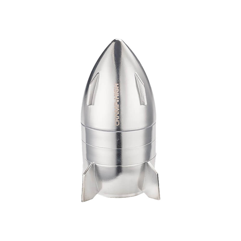 Champ High Herb Grinders Spaceship 50mm silber